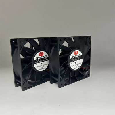सिग्नल आउटपुट के साथ AWG26 लीड वायर डीसी कूलिंग फैन 120 X 120 X 38 मिमी