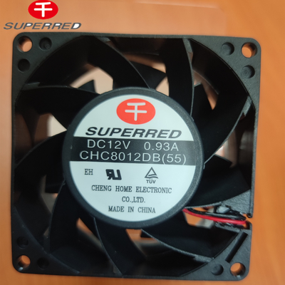 शांत और शक्तिशाली 12V डीसी कंप्यूटर पंखे AWG26 शीतलन के लिए लीडवायर