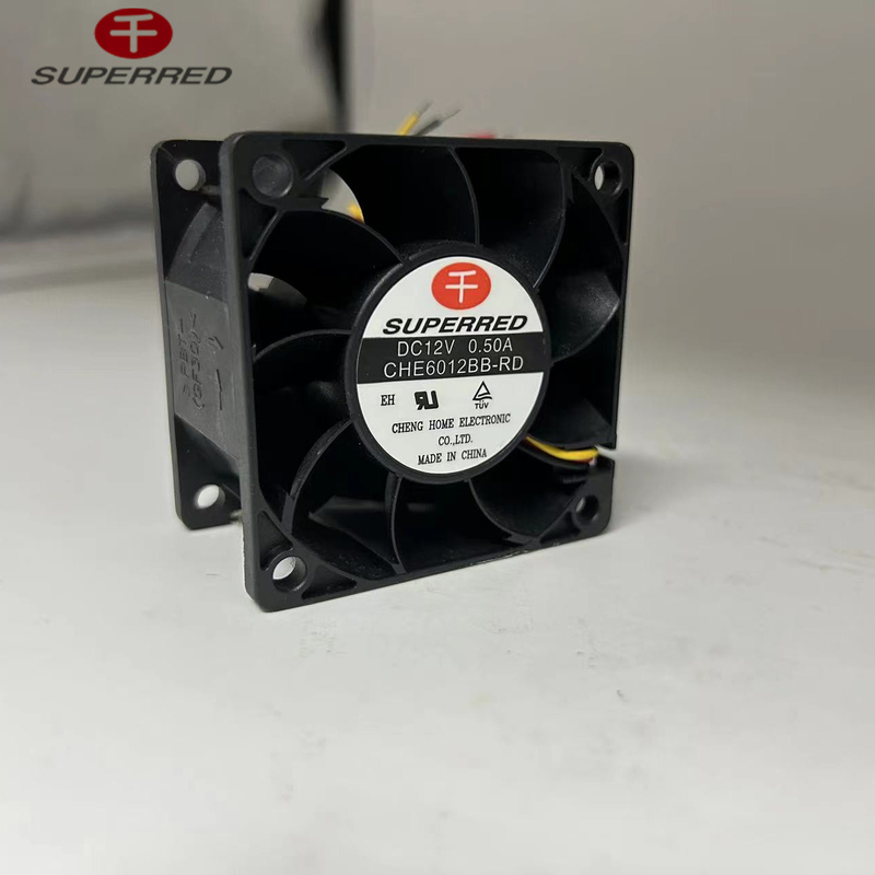 ऊर्जा कुशल शीतलन के लिए AWG26 लीड तार के साथ 12V वोल्टेज डीसी सीपीयू पंखे